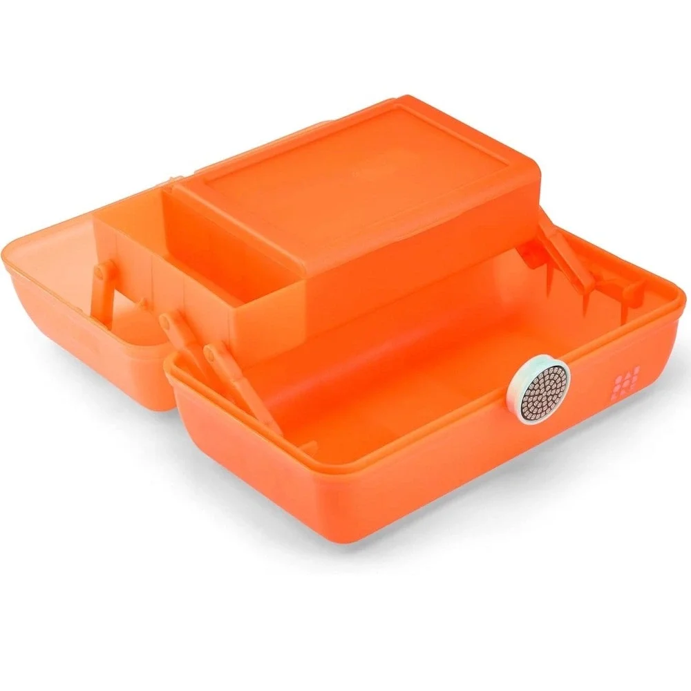 NWT Caboodles On-The-Go Girl Makeup Box Orange Shimmer Show Girl Collection